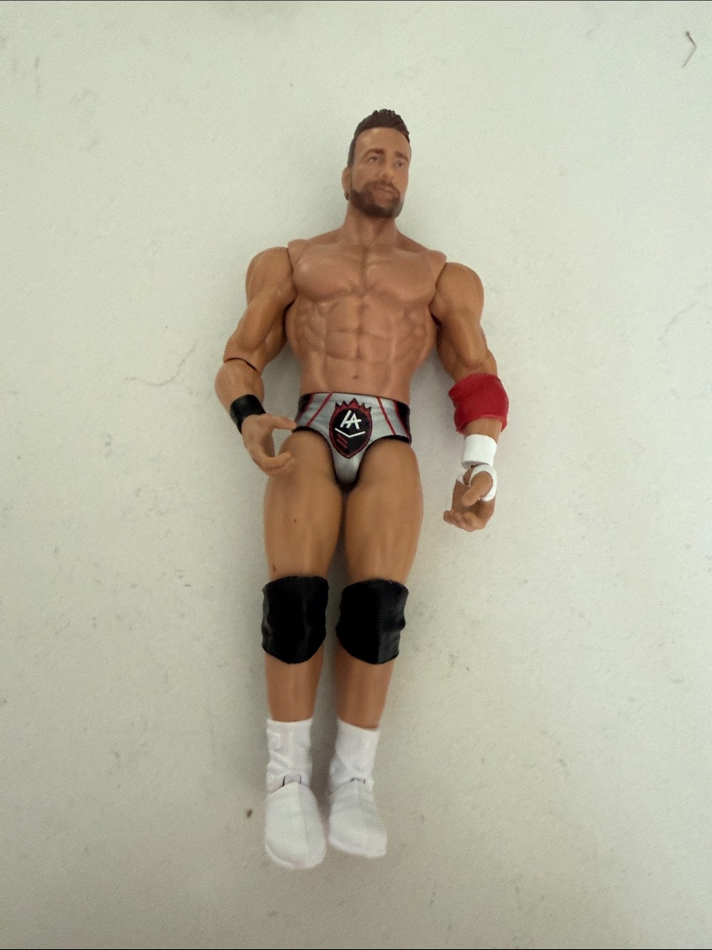 WWE Men's Briefs in Silver, Black and Red - Wrestler Logo